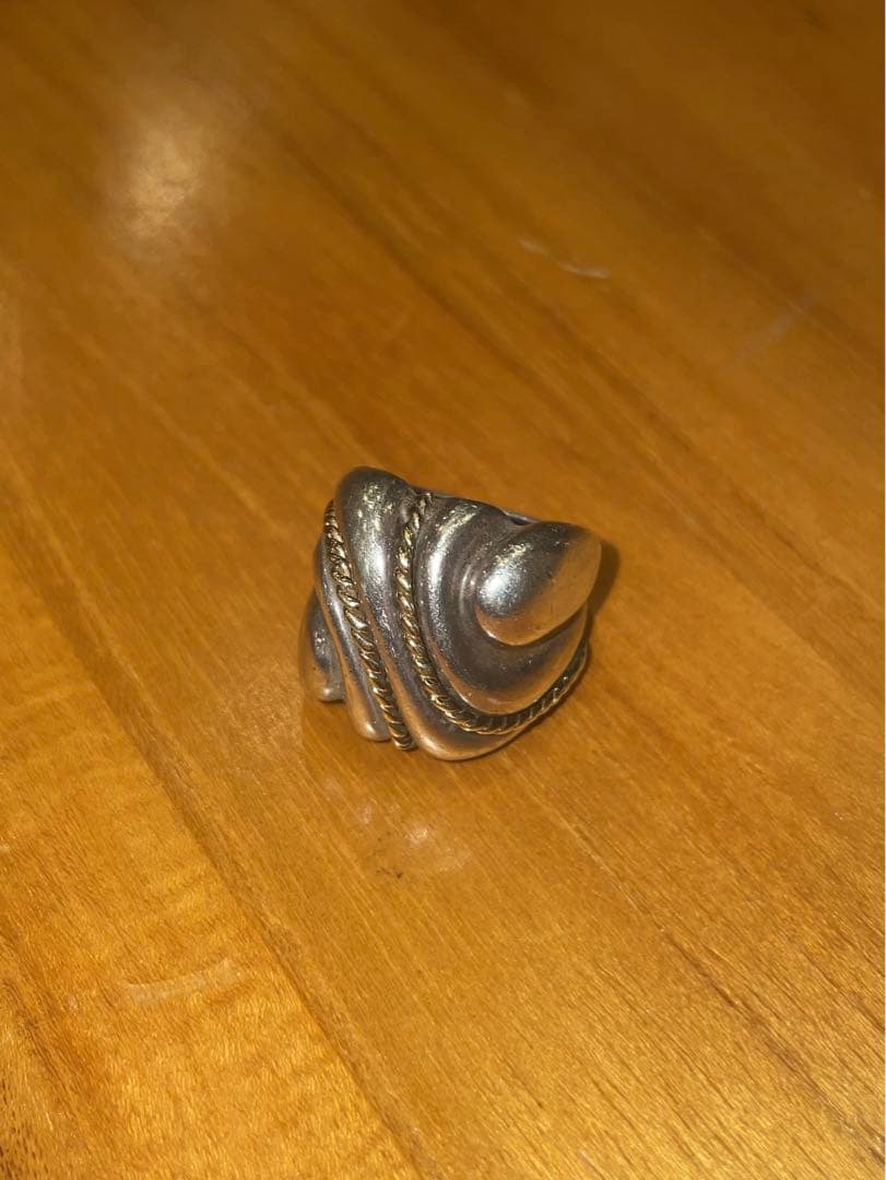 シルバーリング 925 14K 90s 22号