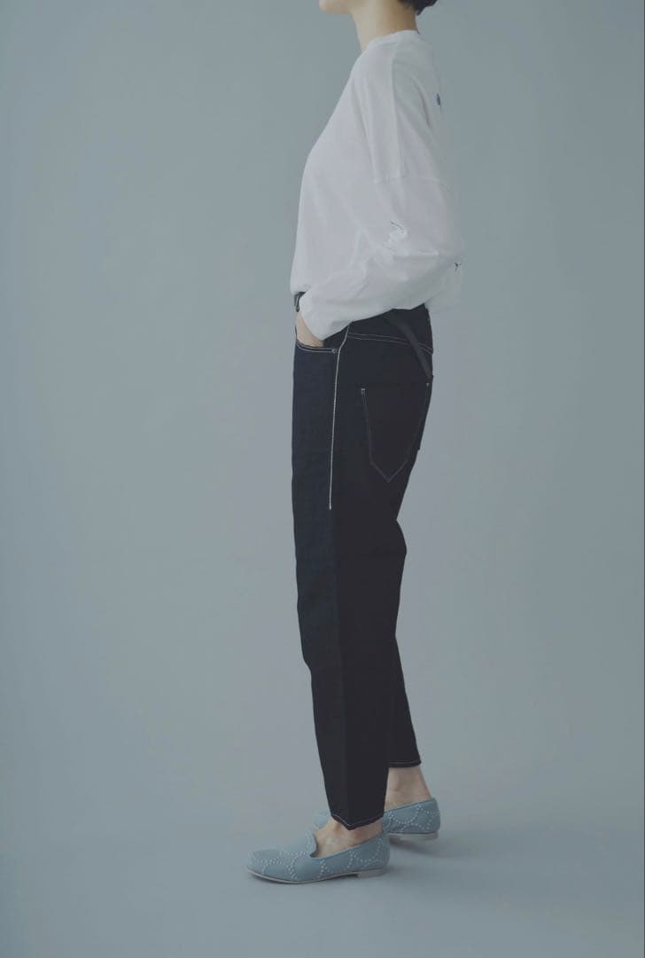 ミナペルホネン　always テーパードデニム