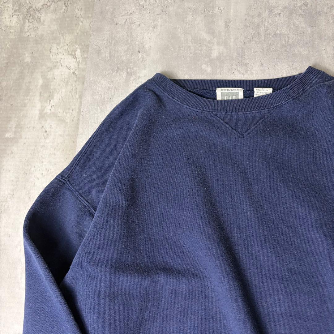 90s 韓国製 OLD GAP オールドギャップ ブランク 無地 スウェット 紺