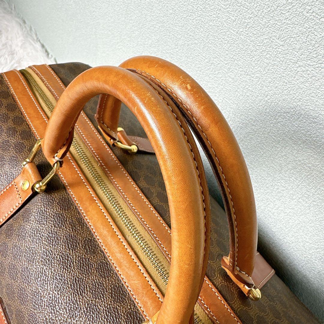 セリーヌ ボストンバック 大容量 マカダム柄 トリオンフ 旅行 出張