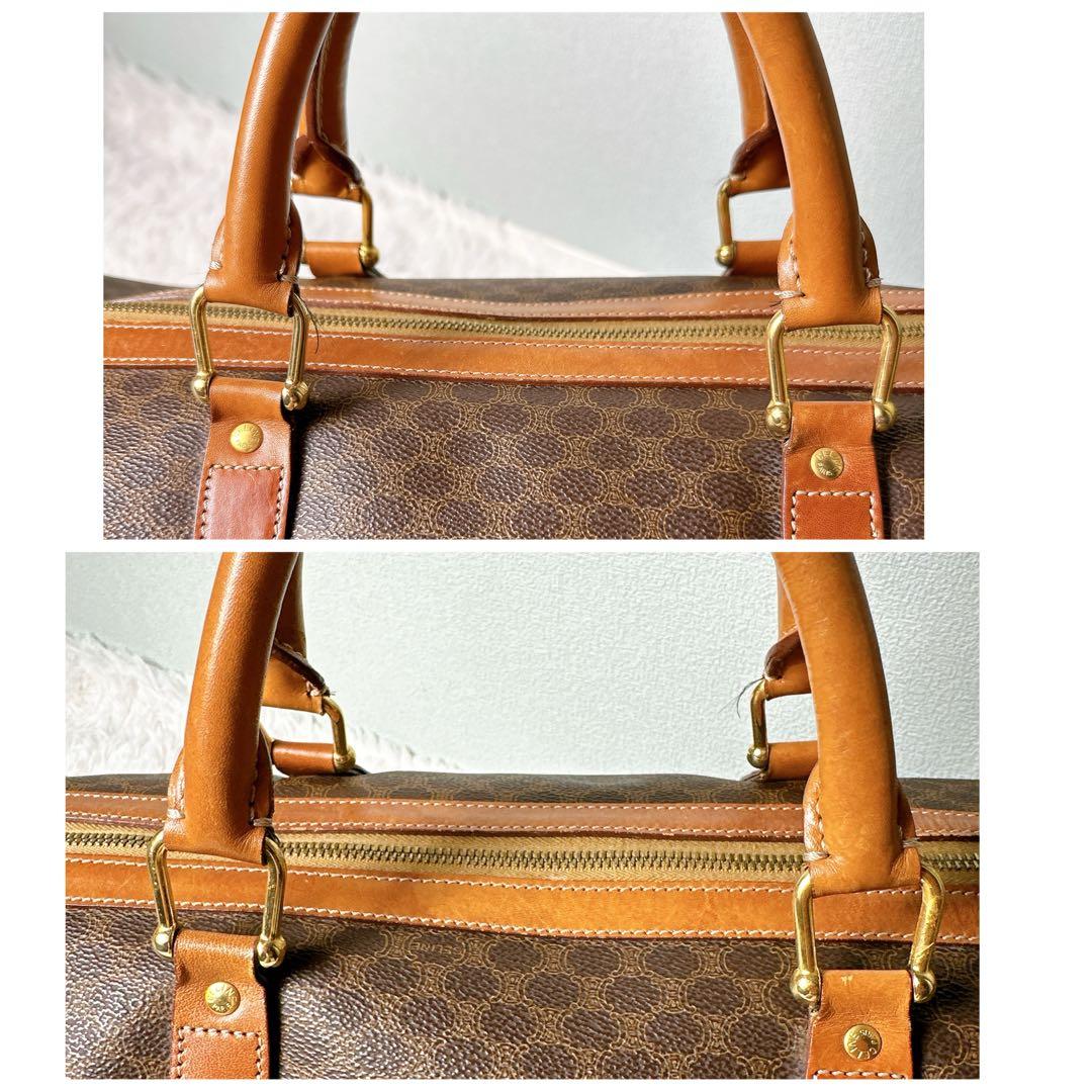 セリーヌ ボストンバック 大容量 マカダム柄 トリオンフ 旅行 出張