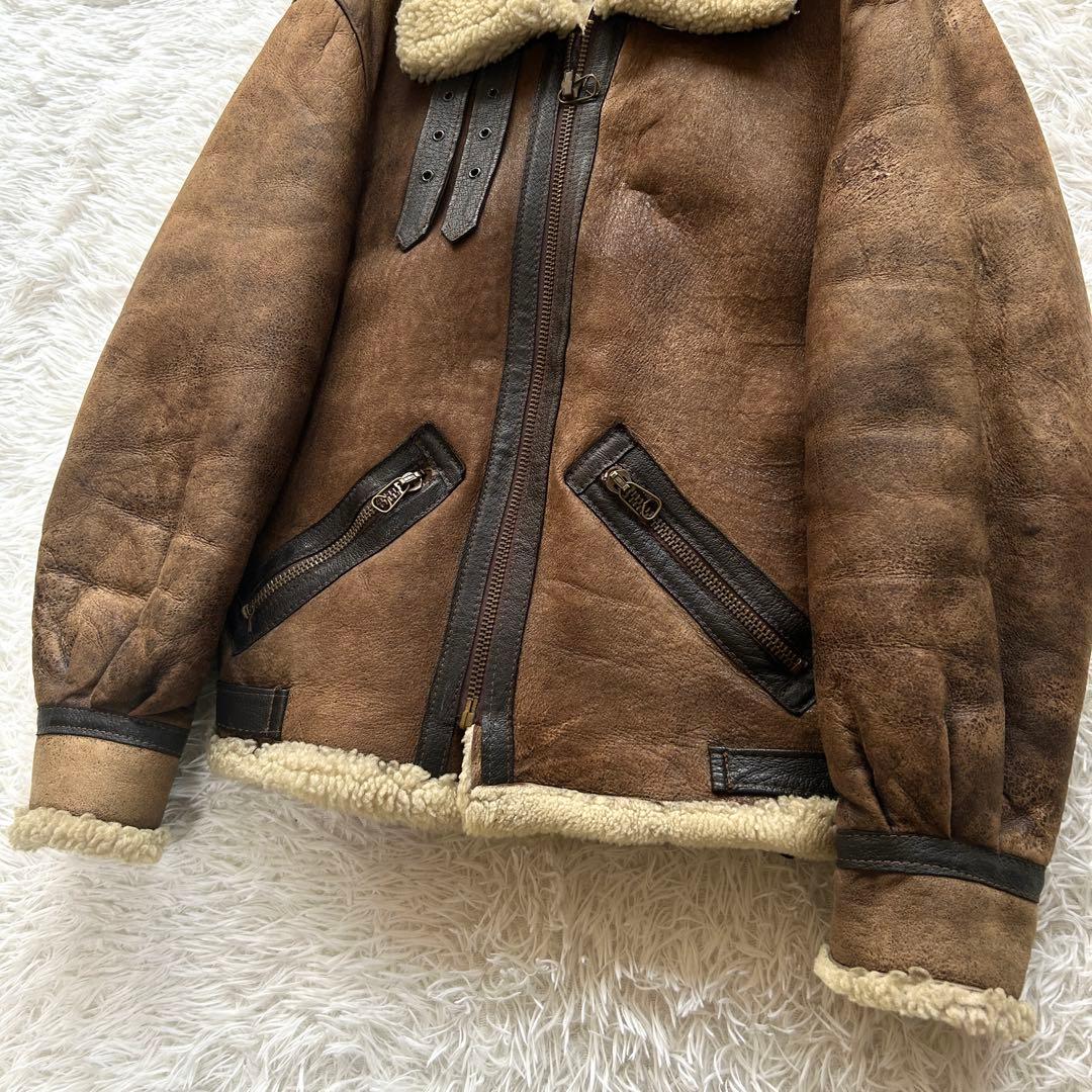 米国製　SCHOTT ショット ムートンジャケット B-9 フライトジャケット
