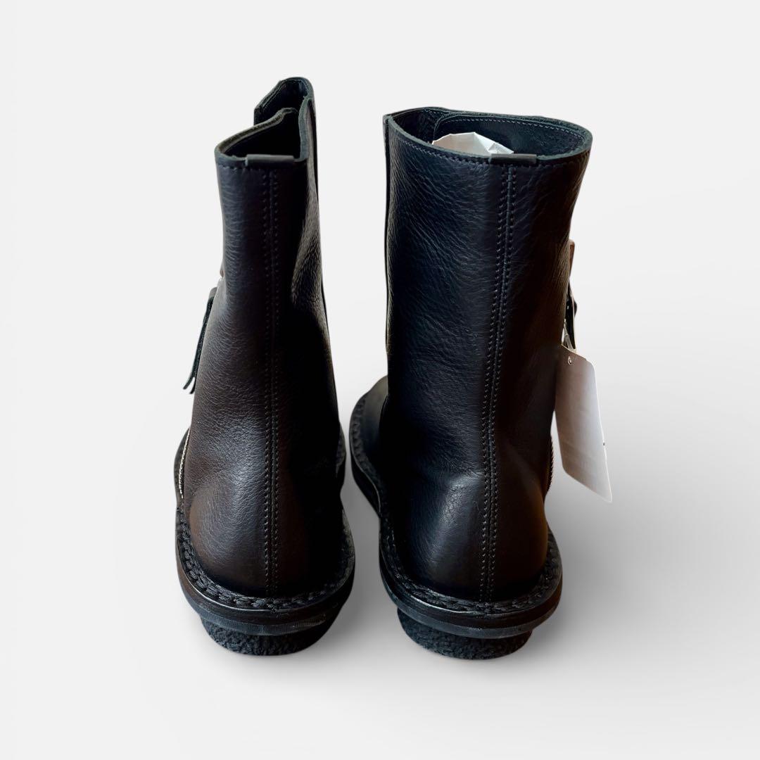 trippen deer ブラックサイドジップブーツ 37 23.5 24