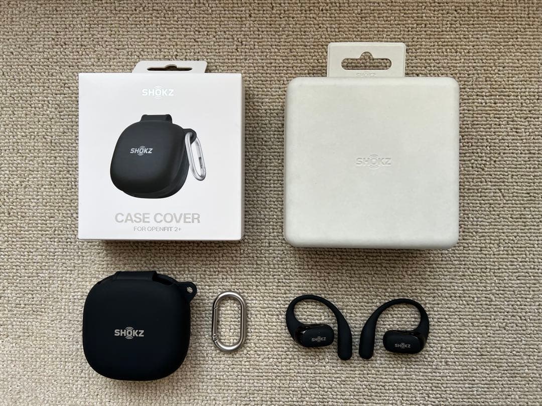 美品 OpenFit 2+ オープンイヤーイヤホン - Shokz ブラック