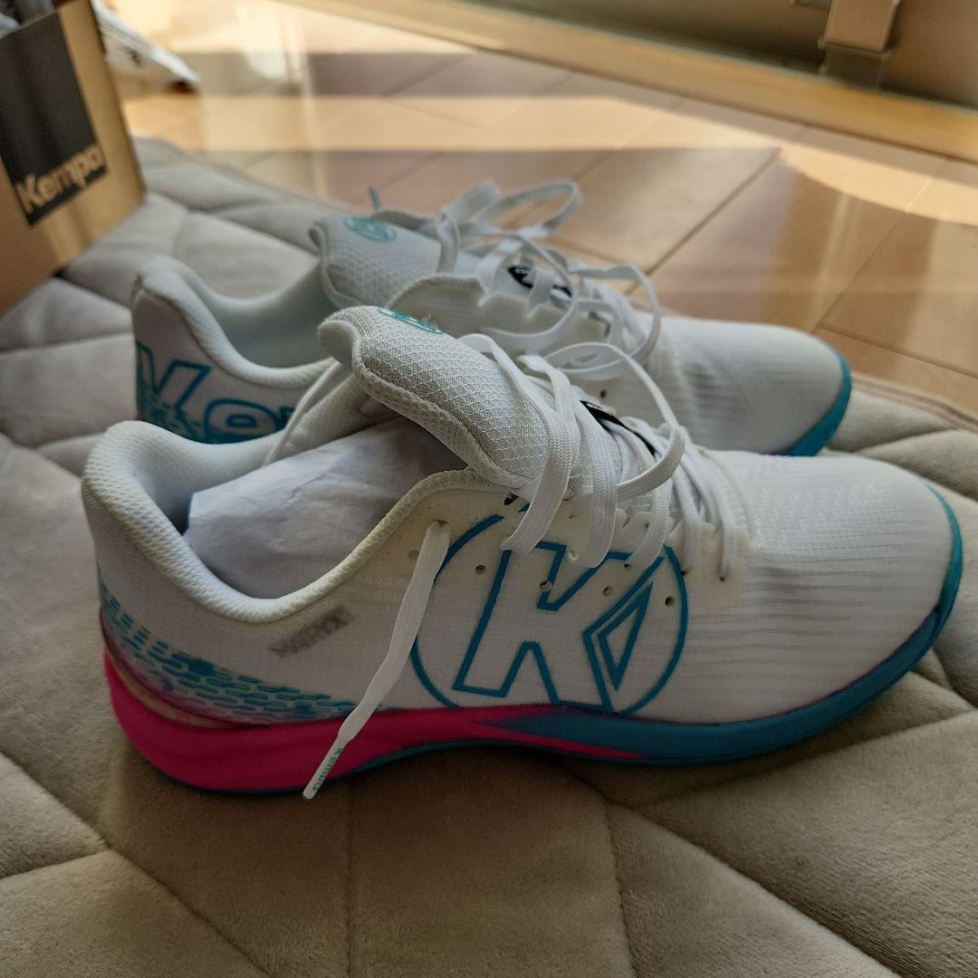 Kempa attack white/aqua ハンドボールシューズ