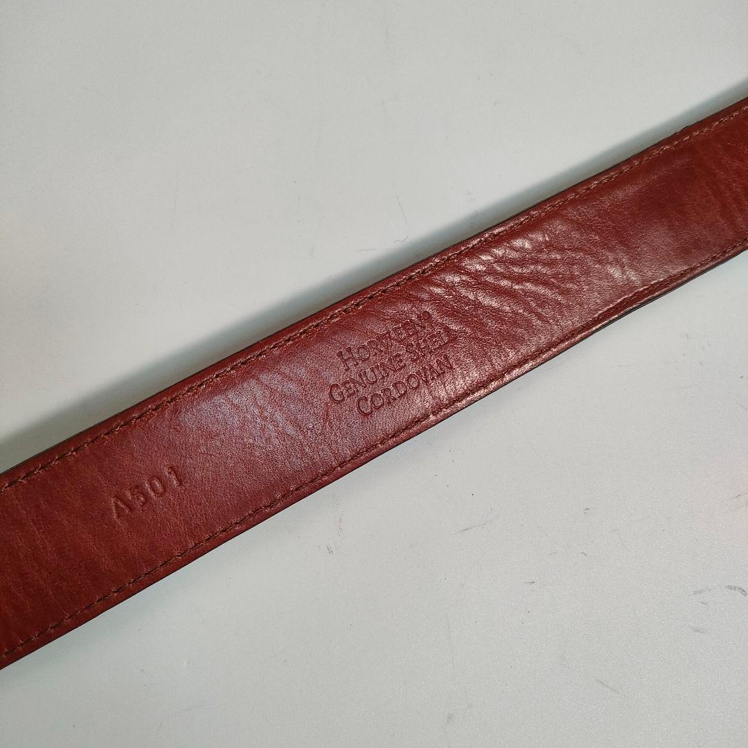 コードバン レザーベルト ホーウィン社 CORDOVAN ブラウン