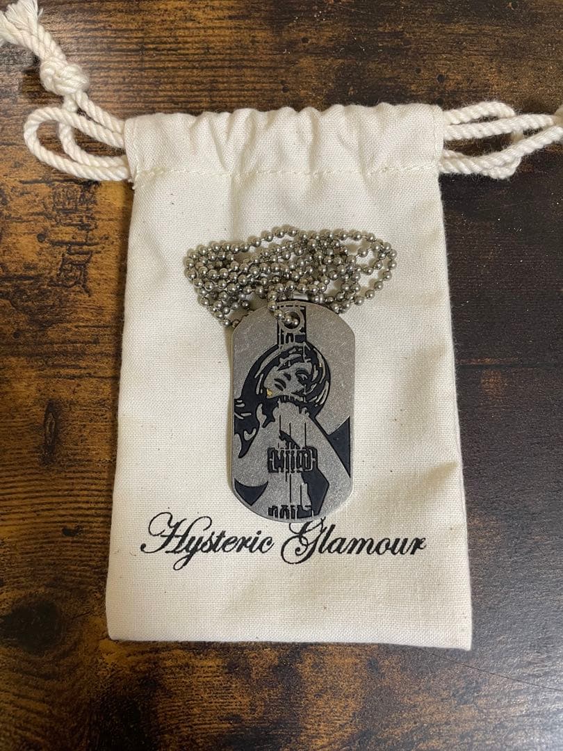ヒステリックグラマー ドックタグ ネックレス ボールチェーン