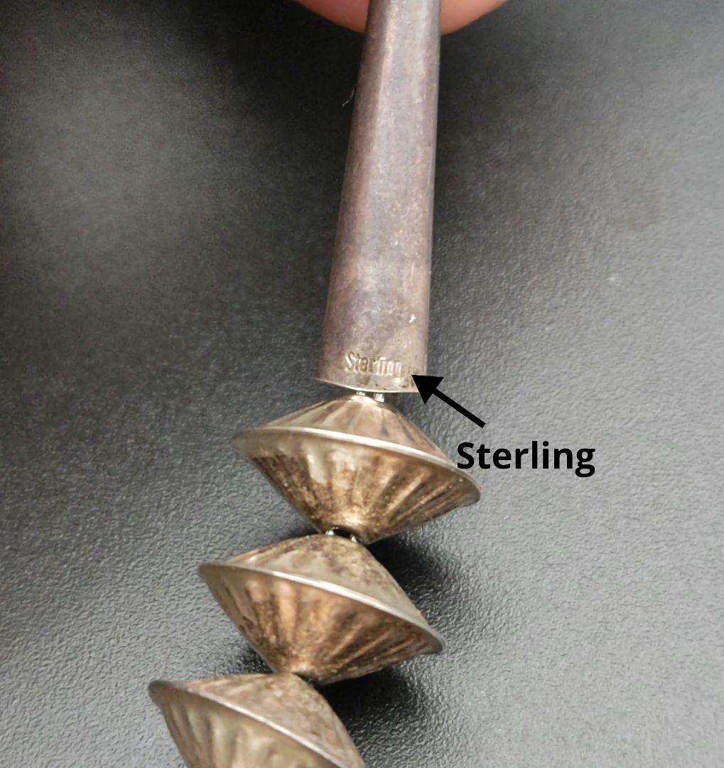 インディアンジュエリー◎ターコイズネックレス◎ナバホパール◎sterling