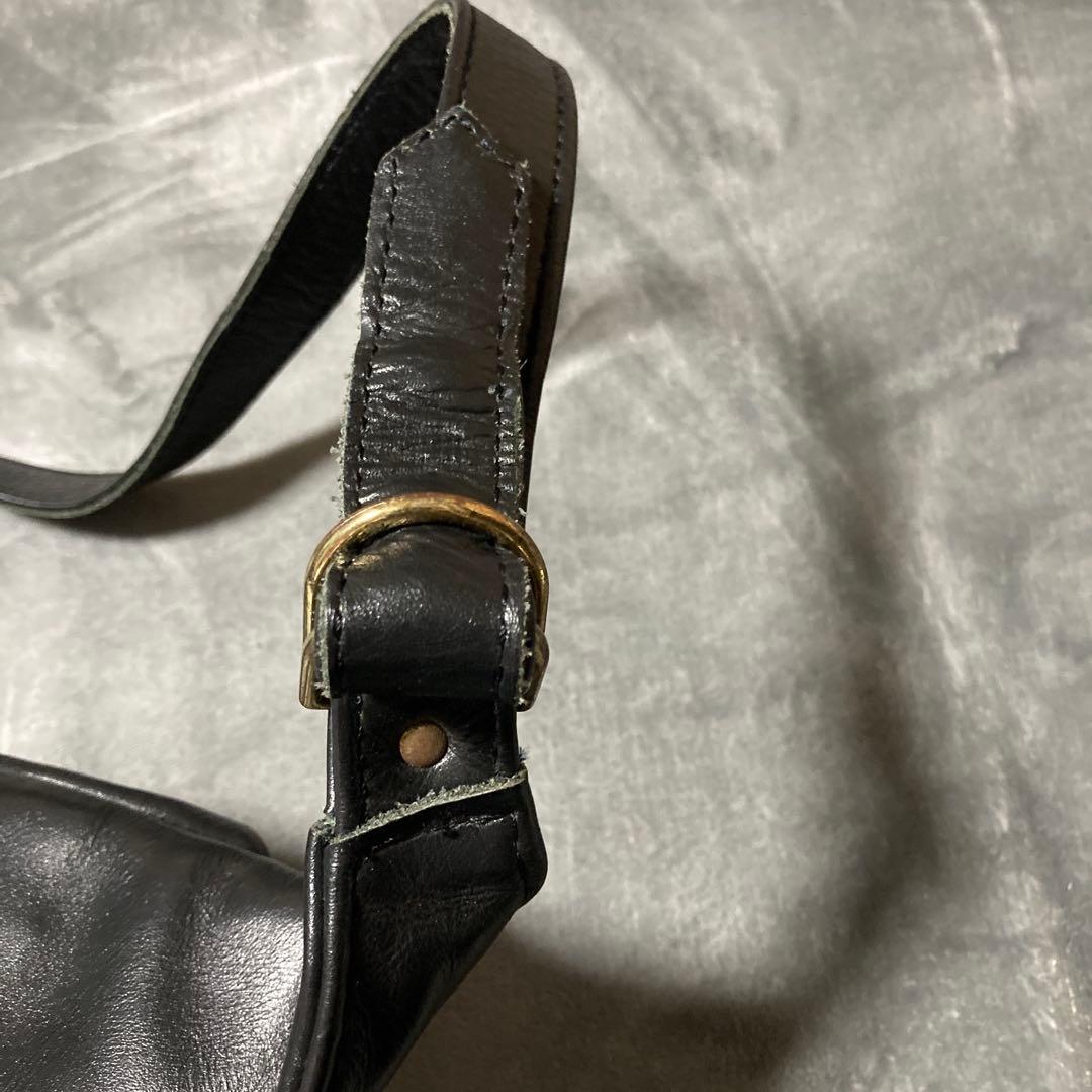 VANSON レザー ファニーパック ブラック 本革 ウエストバッグ