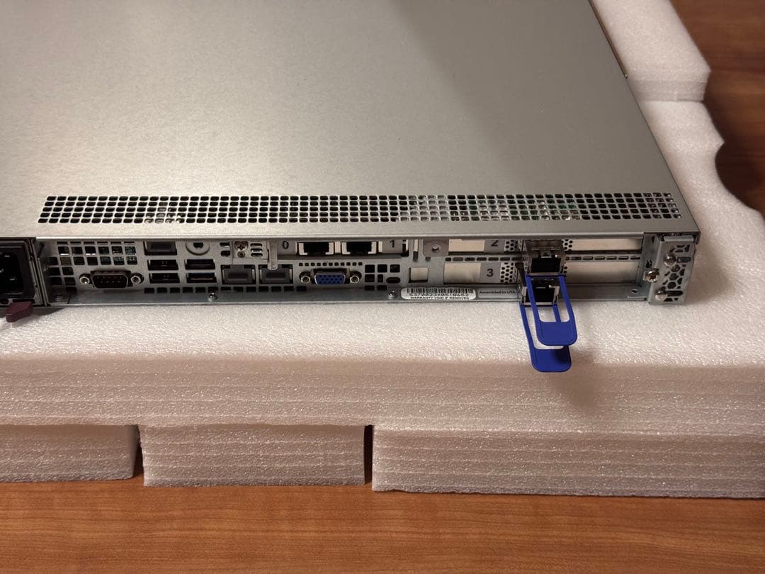 超軽量サーバー 1Uラックマウント 48GBメモリ