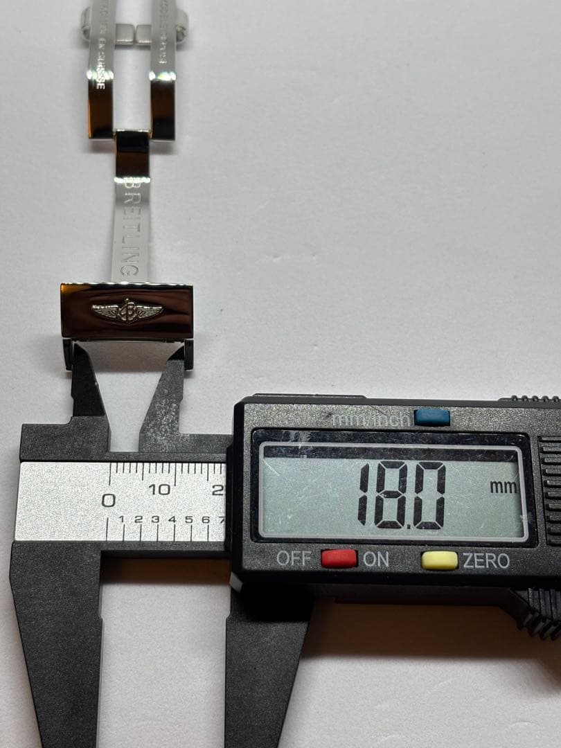 ブライトリング 純正Dバックル シルバーカラー 18mm用 メンズ腕時計用