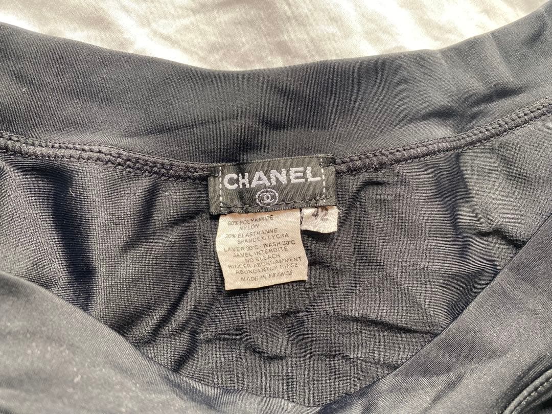 【CHANEL】SwimSuit 水着 42 BLACK