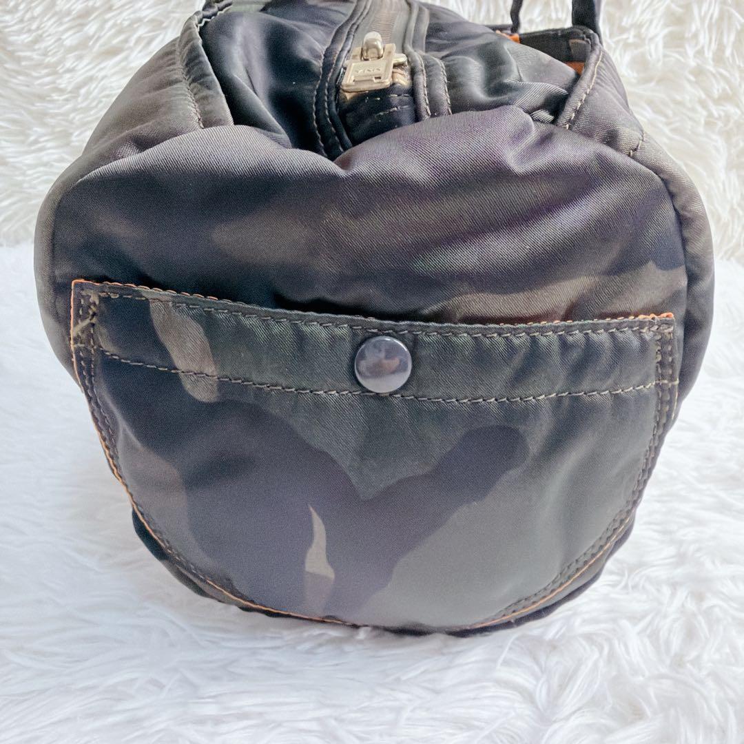極美品 PORTER タンカー 迷彩 カモフラ 30周年 記念 ドラム バッグ
