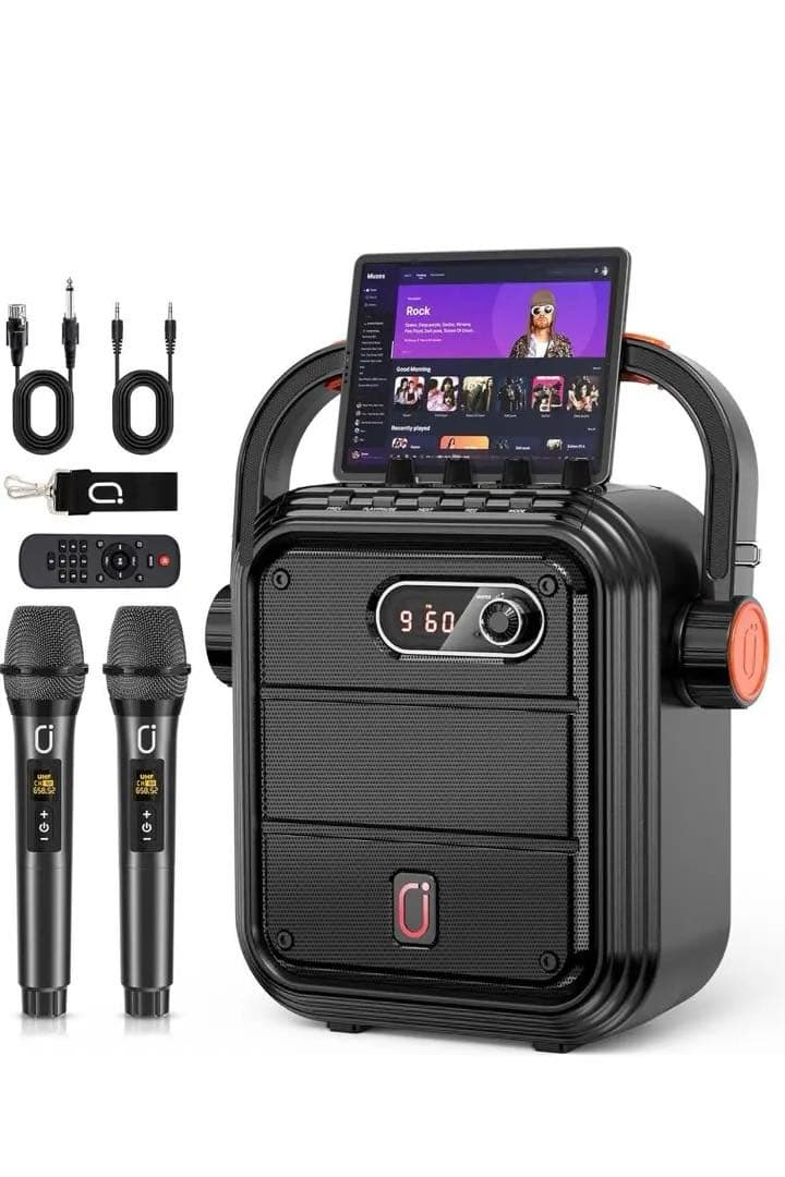 特価‼️ JYX ワイヤレスマイク×2 スピーカーBluotooth 新品