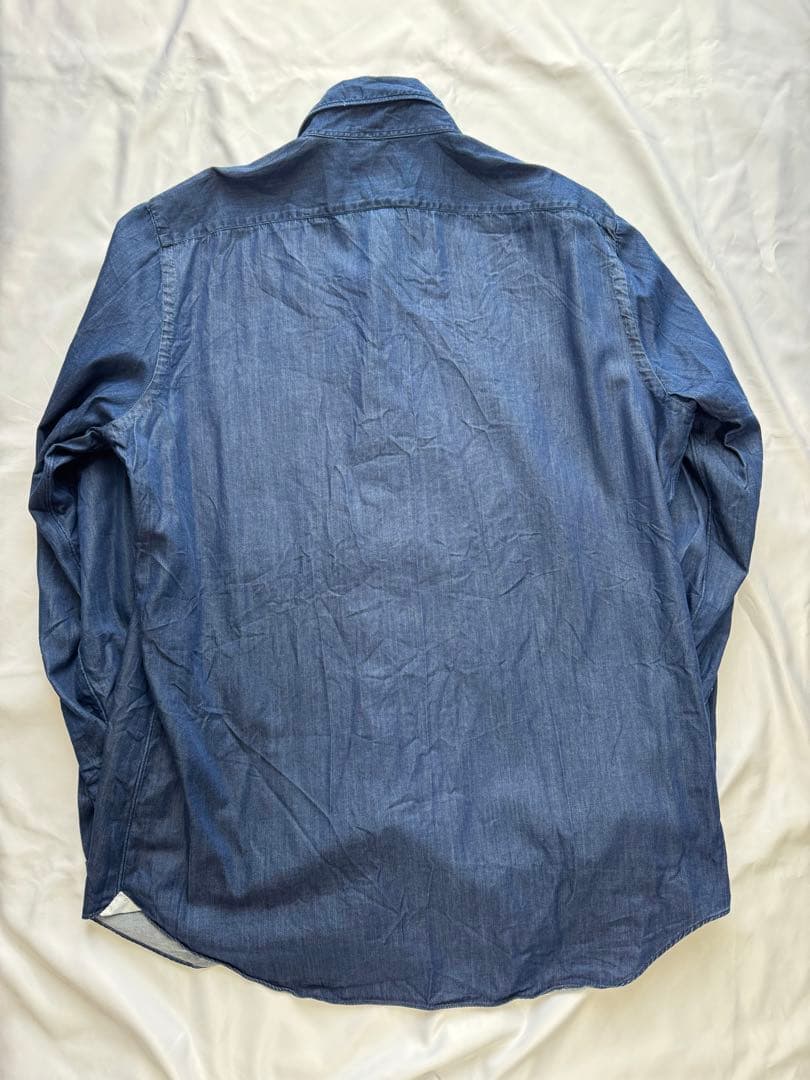 FINAMORE フィナモレ　デニムシャツ　サイズL
