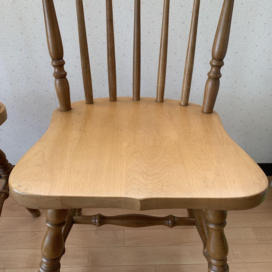 池田木工　アンティーク　椅子　2脚セット