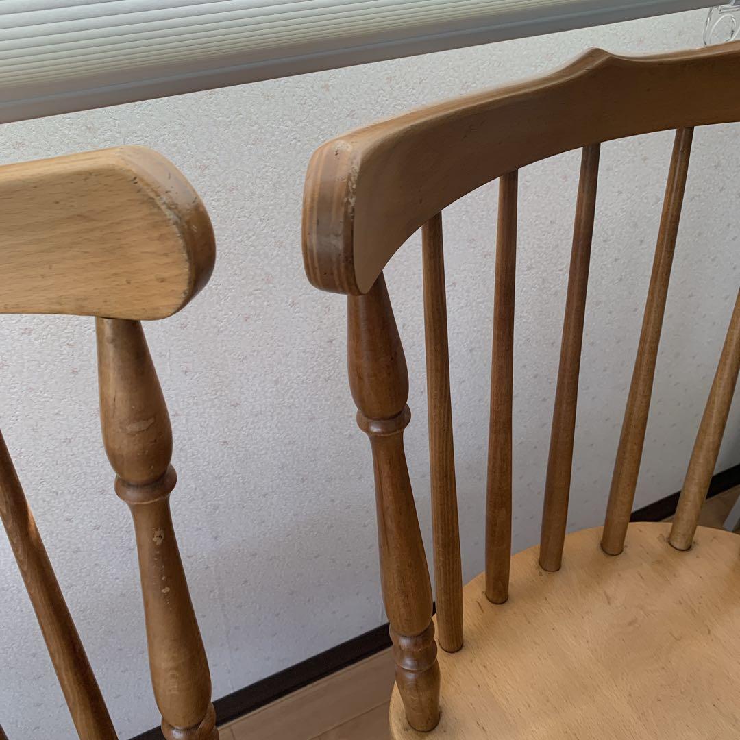 池田木工　アンティーク　椅子　2脚セット