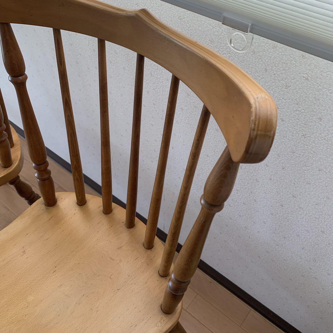 池田木工　アンティーク　椅子　2脚セット