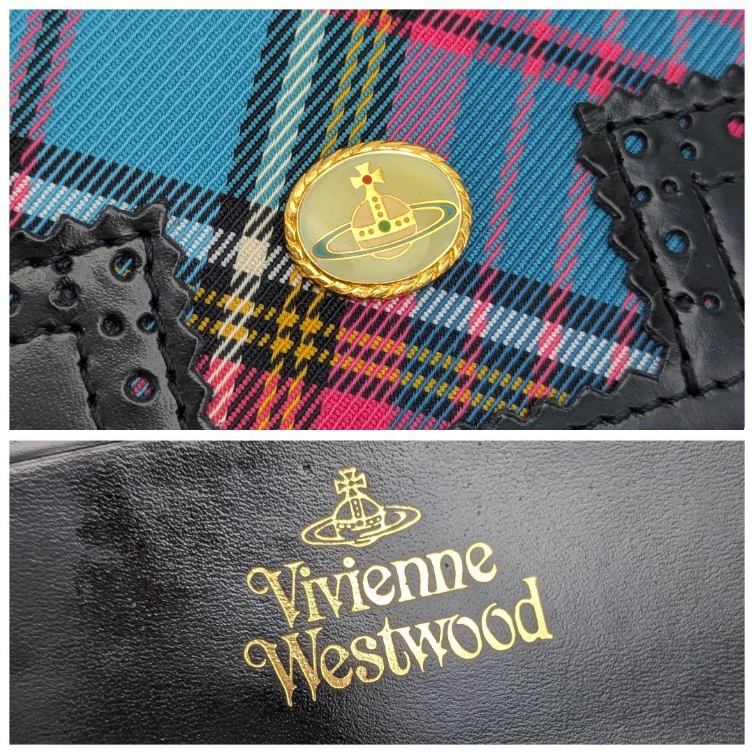 美品✨️ヴィヴィアンウエストウッド マックマラ 名刺カード入れ ブルー チェック