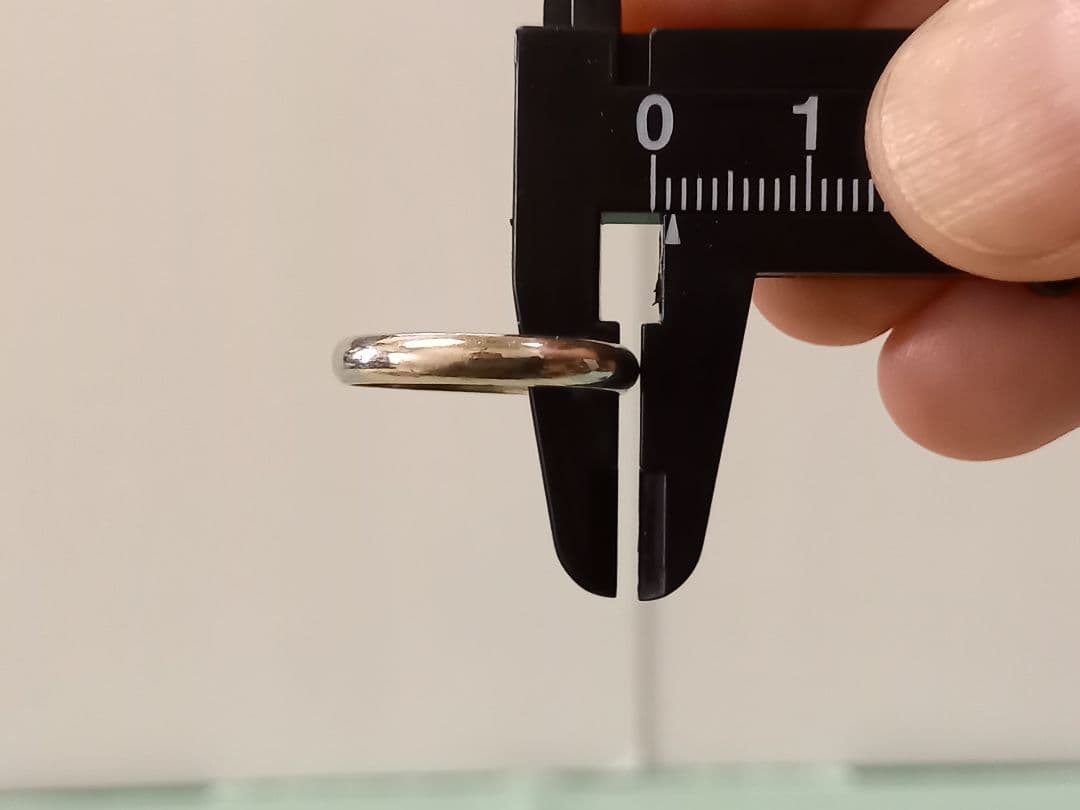 指輪　Pt1000　甲丸　プラチナ　リング