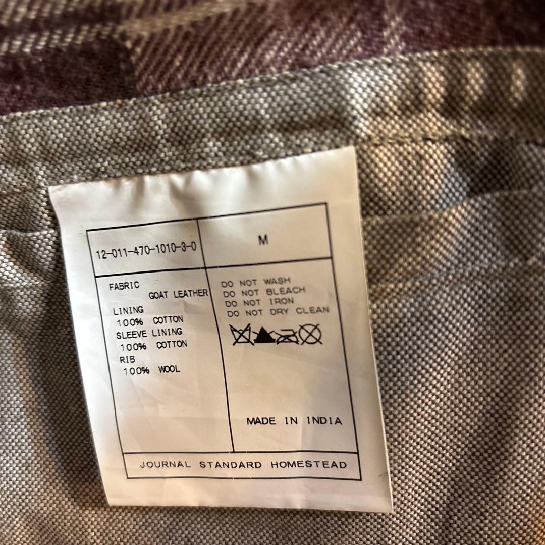 ジャーナルスタンダード J.S STEAD ゴートレザー カーコート