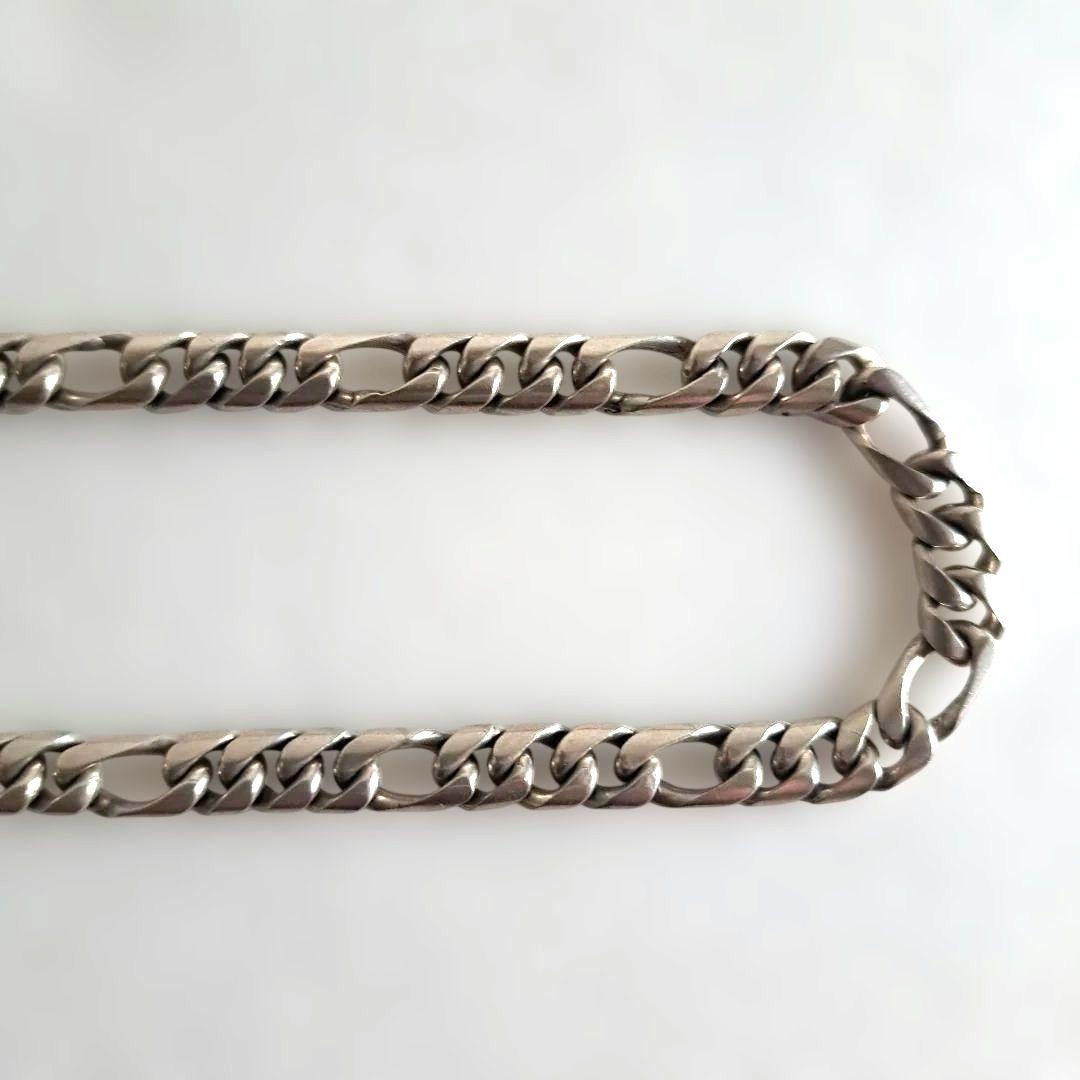 【匿名配送】フィガロ　チェーンネックレス　シルバー925　喜平　ビンテージ