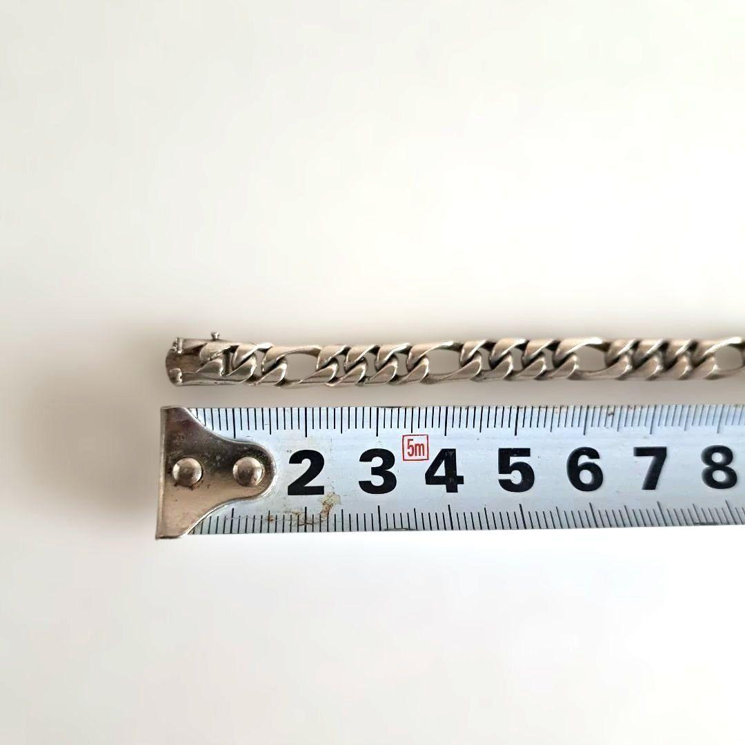 【匿名配送】フィガロ　チェーンネックレス　シルバー925　喜平　ビンテージ