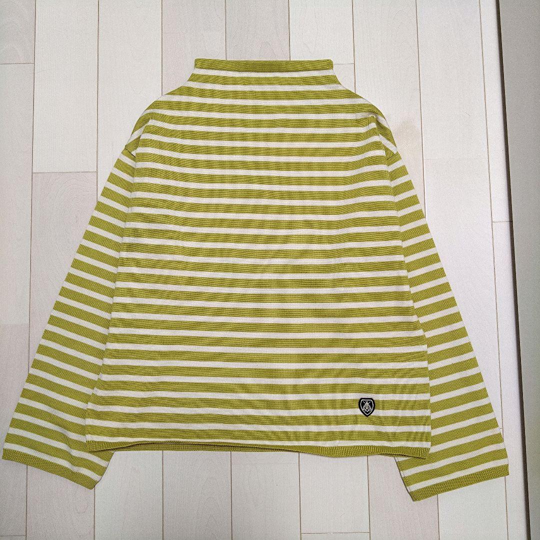 新品・未使用ORCIVAL オーシバル モックネックプルオーバーニット　ボーダー