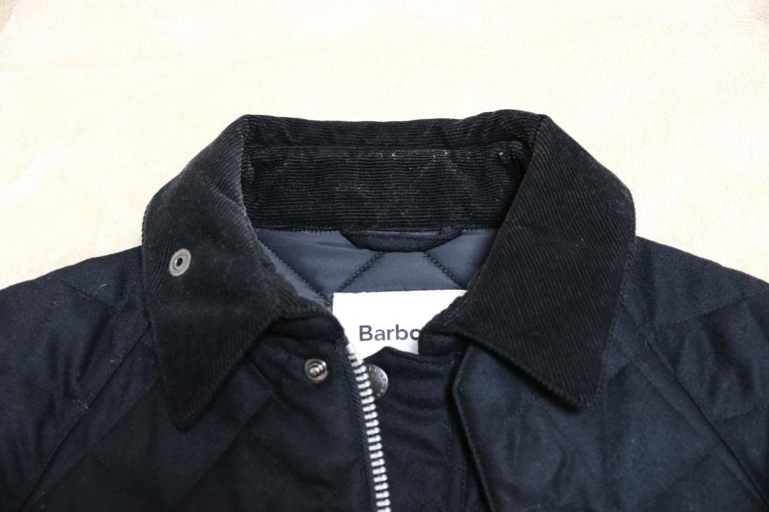 Barbour ships 別注キルティング／ウール　ビデイル　38 ブラック