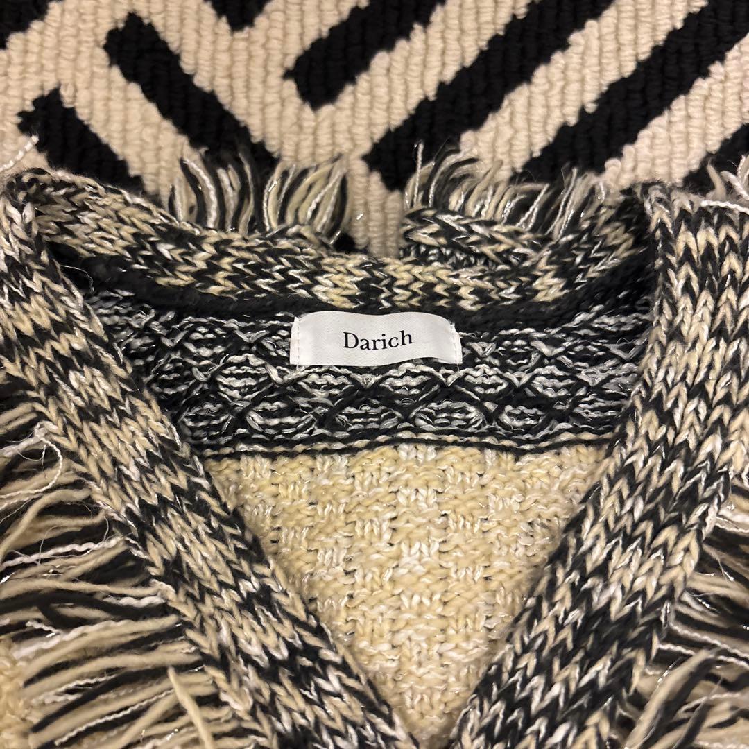 【1/24限定値下げ中】darich ツイードボーダーニットカーディガン