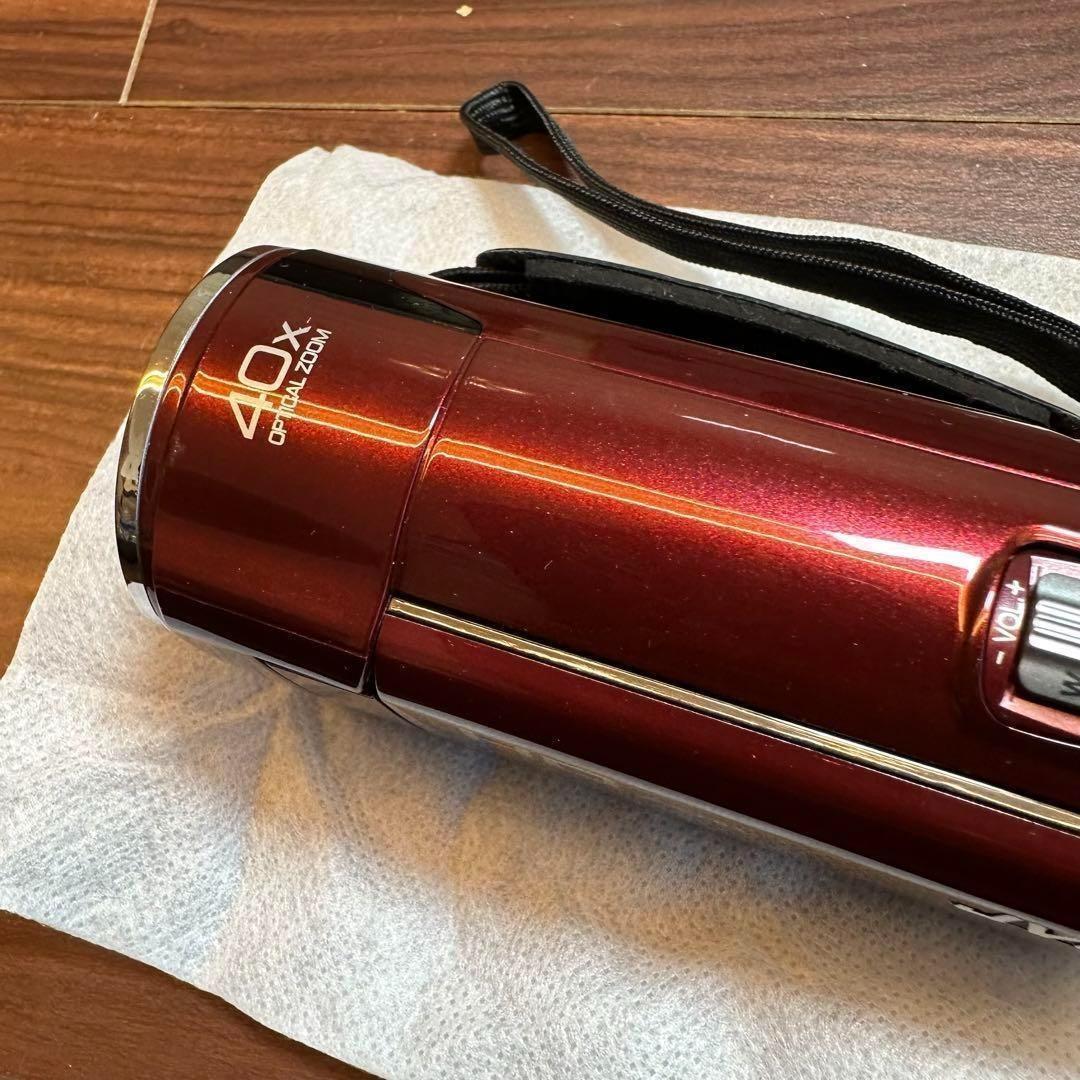 JVC Everio GZ-HM180-R ビデオカメラ 動作確認済み 0425