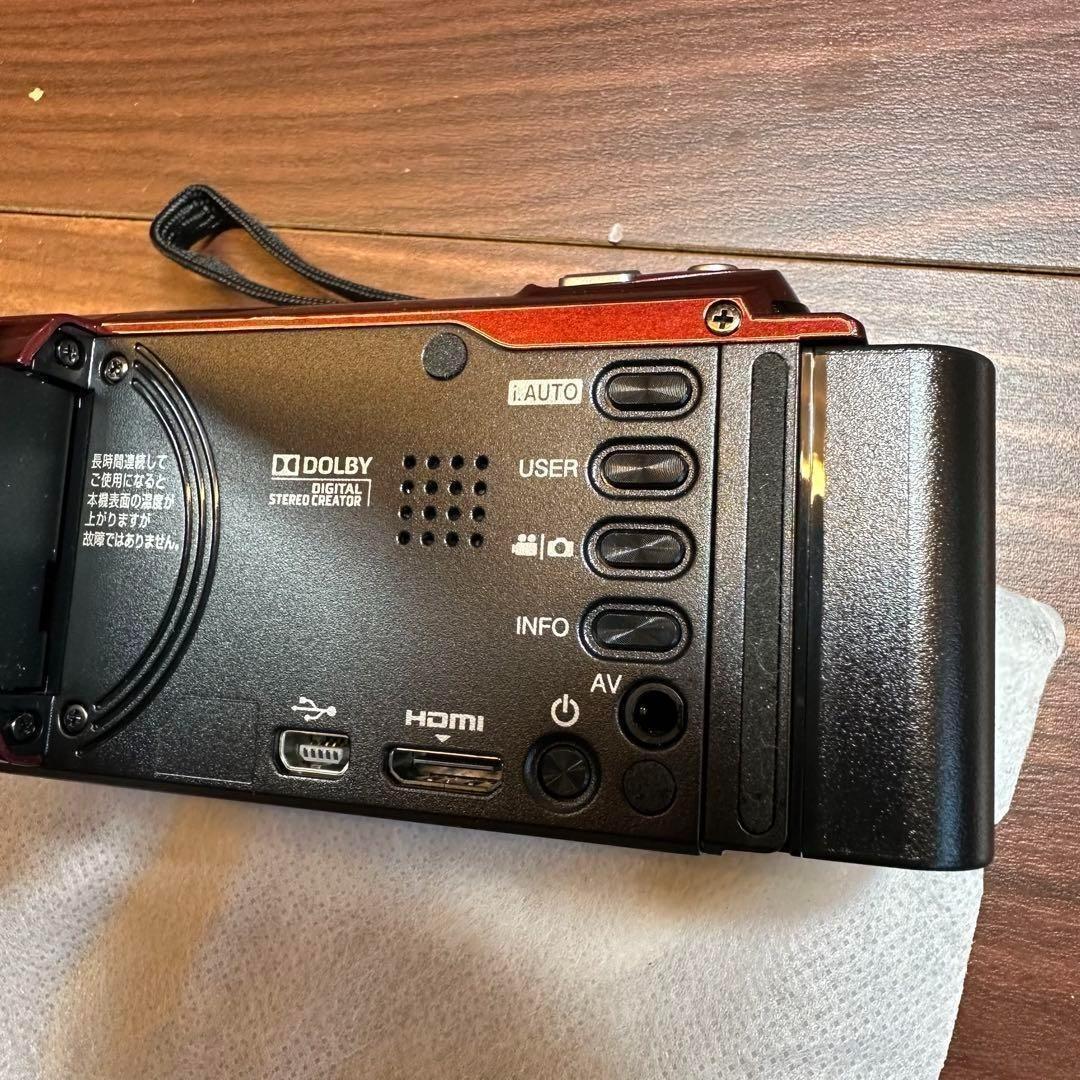 JVC Everio GZ-HM180-R ビデオカメラ 動作確認済み 0425