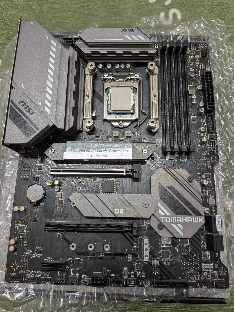 マザーボード MSI MAG B560 TOMAHAWK WIFI + i5-11400F