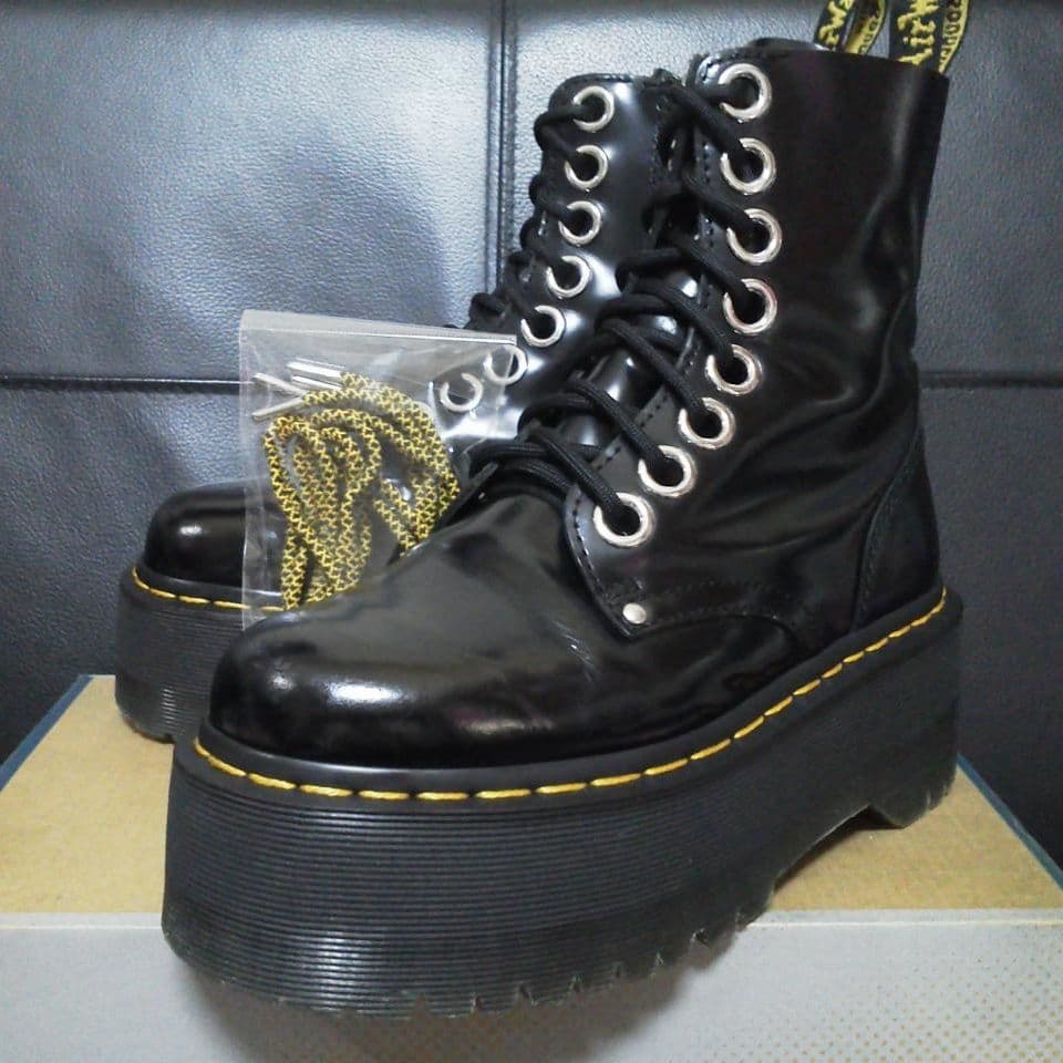 Dr.Martens JADON MAX UK3 黒 厚底 8ホール