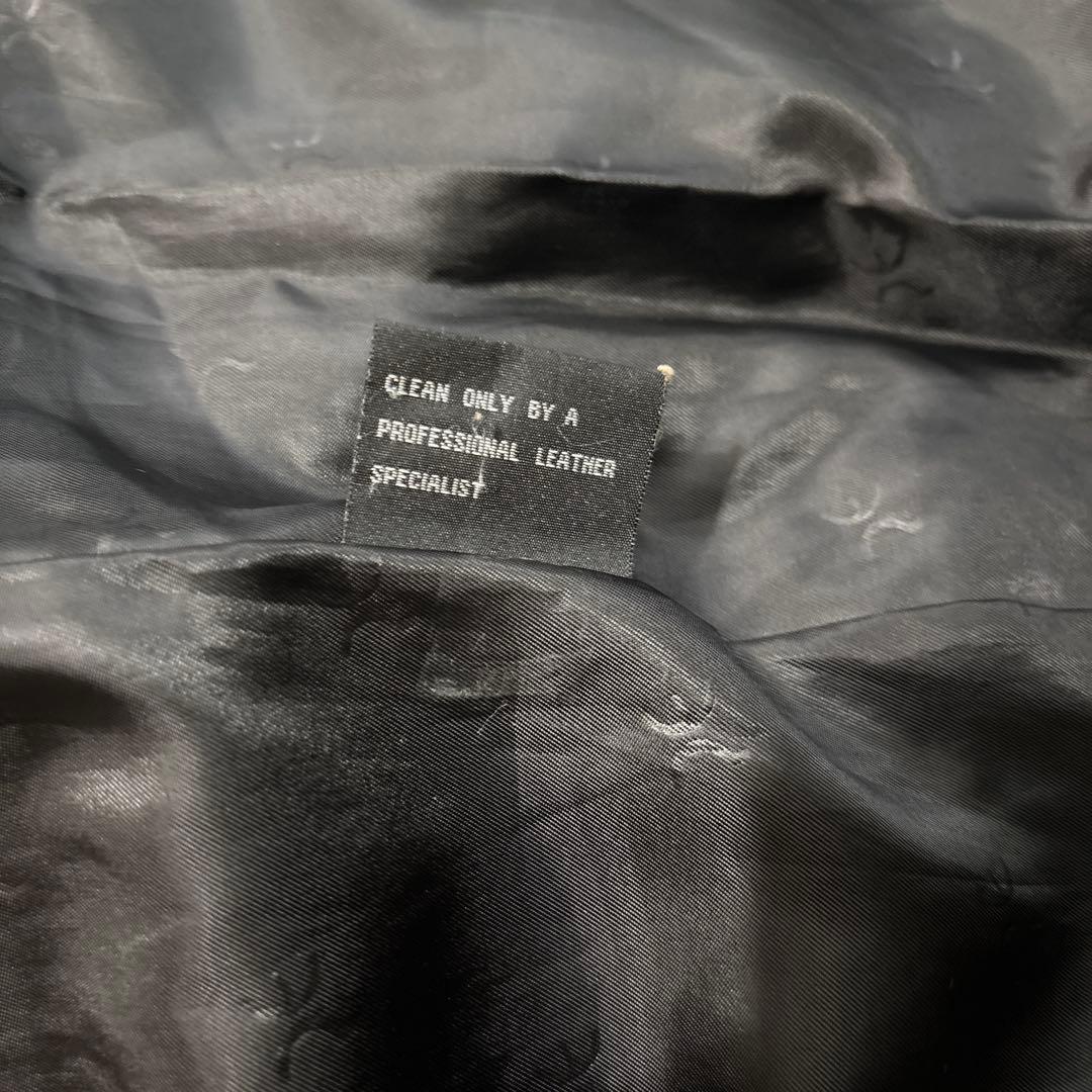 PERRY ELLIS PORTFOLIO ブラックレザージャケット L