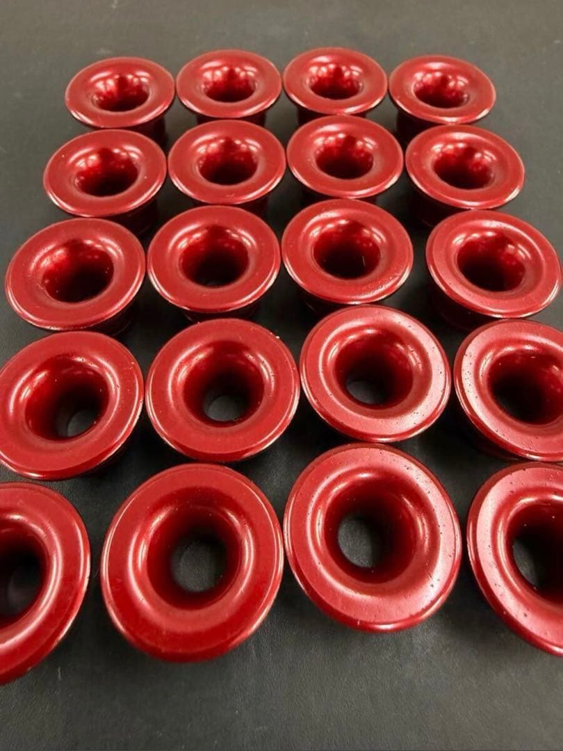 サンスターディスクローターフローティングピン20個セット(色は、レッド)