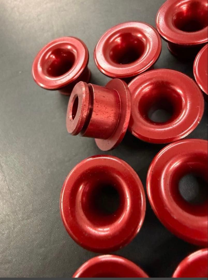 サンスターディスクローターフローティングピン20個セット(色は、レッド)