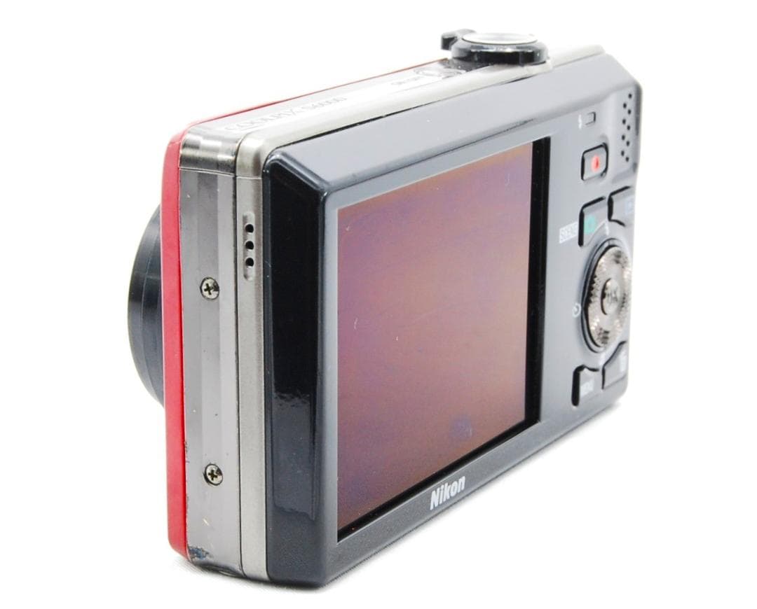 【動作確認済】Nikon Coolpix S6000 レッド バッテリー充電器付