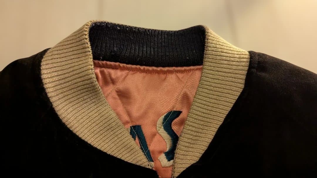 ぽ*が様 希少 テーラー 東洋 ALASKA M18427 スカジャン M ブラ