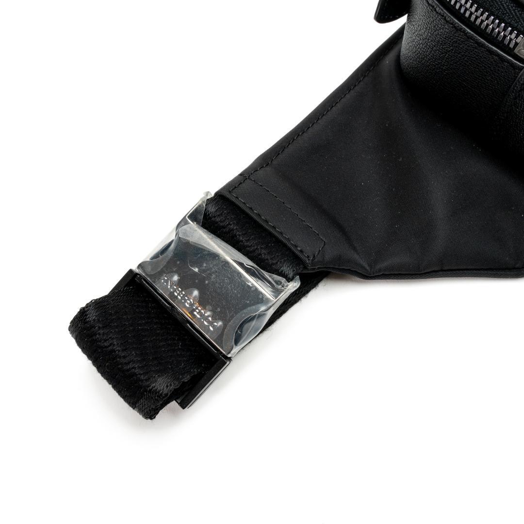 新品 DOLCE&GABBANA ウエストポーチ グレインドカーフスキンナイロン