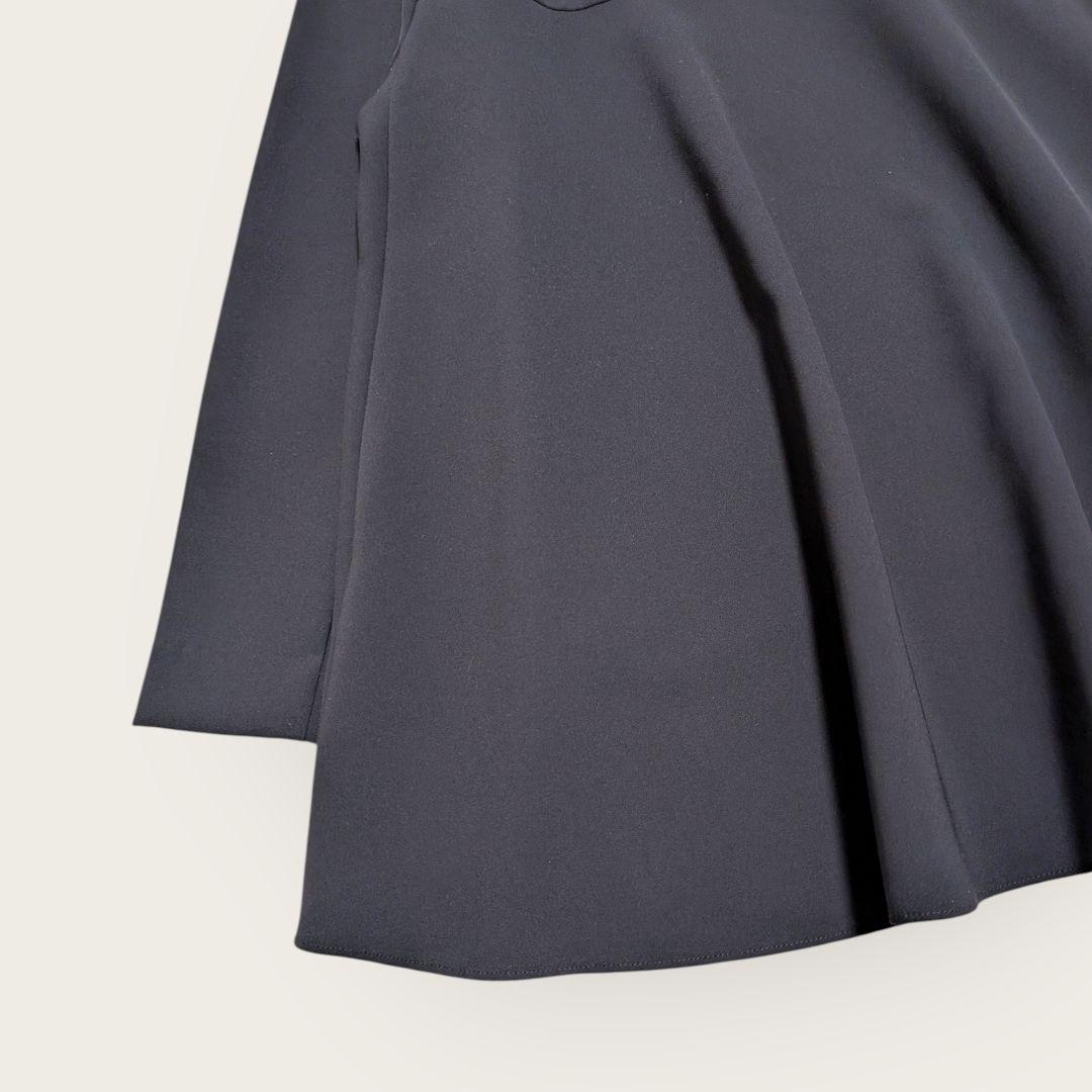 美品 OUR アワーホーム きれいめフレアプルオーバー ネイビー L