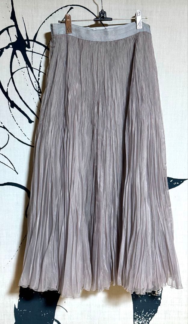 ebure エブール 完売 シアーオーガンジープリーツ スカート 新品タグ付
