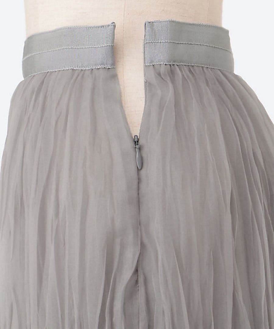 ebure エブール 完売 シアーオーガンジープリーツ スカート 新品タグ付