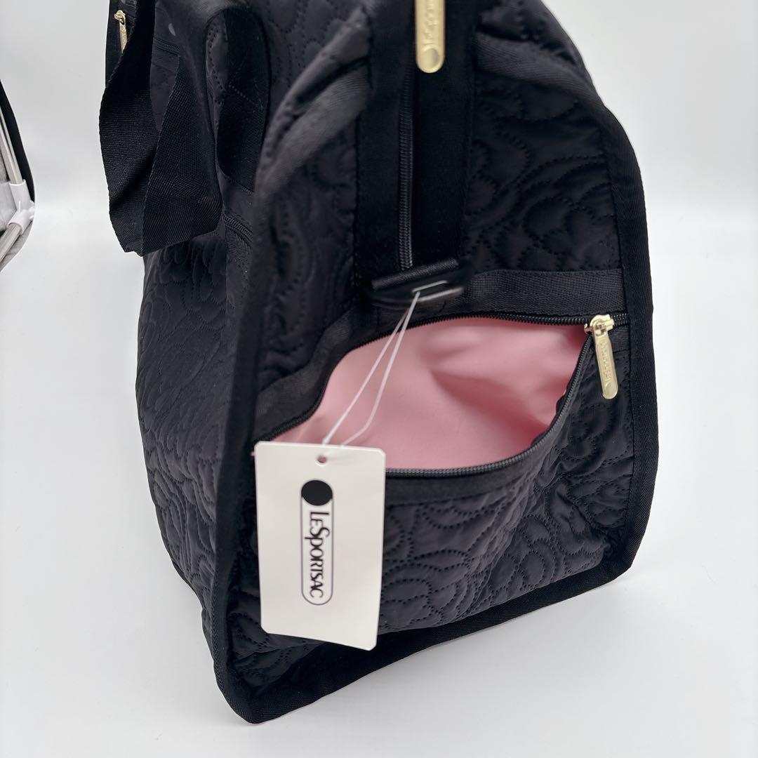 新品♡レスポートサック　パフィーブロッサムズ　ブラック　ポーチ付き 2way