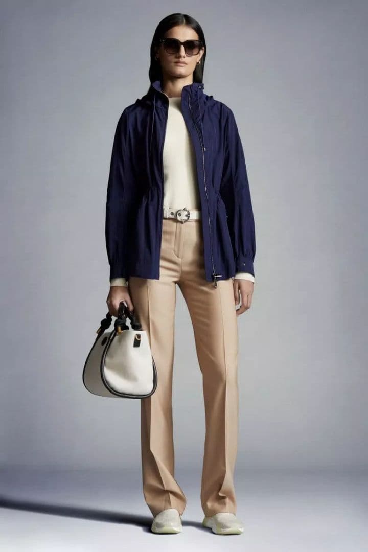 MONCLER　フーディスプリングハーフコート　パーカー　ENET　ネイビー