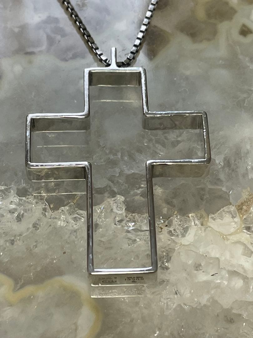 GUCCI グッチ　オープンクロス　ネックレス　ビンテージ　希少　十字架　レア