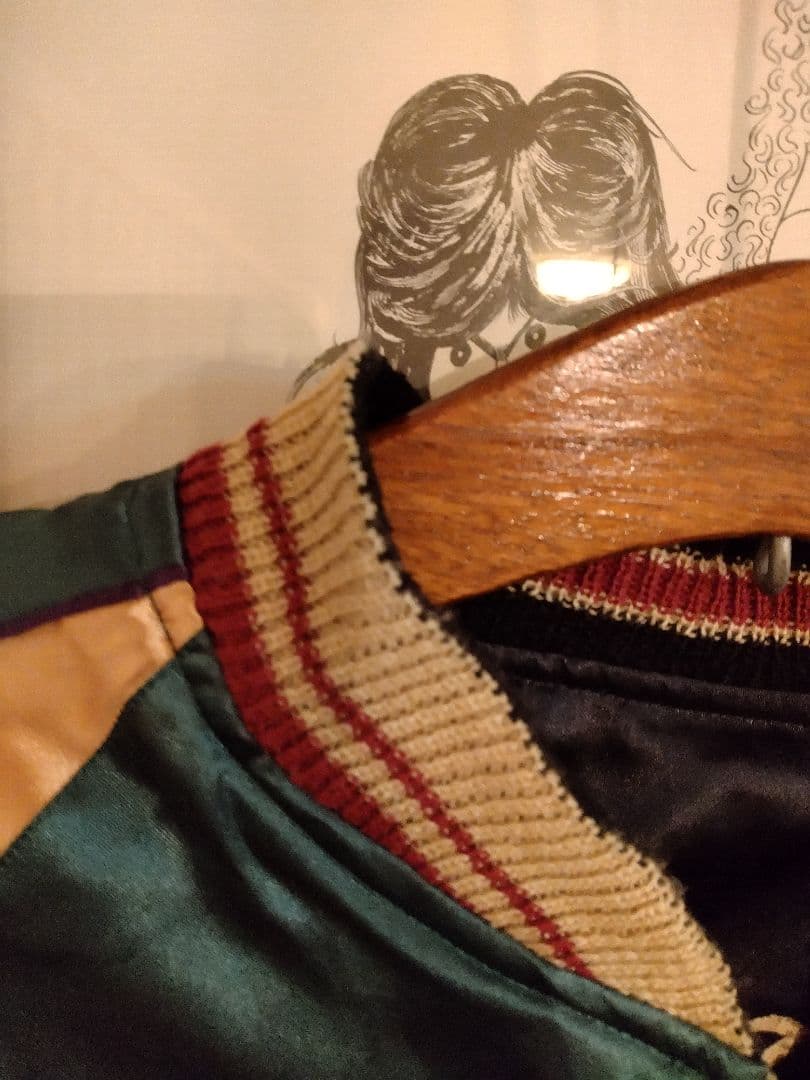 テーラー東洋スカジャン Ｌサイズ　虎　舞妓　龍　インディアン