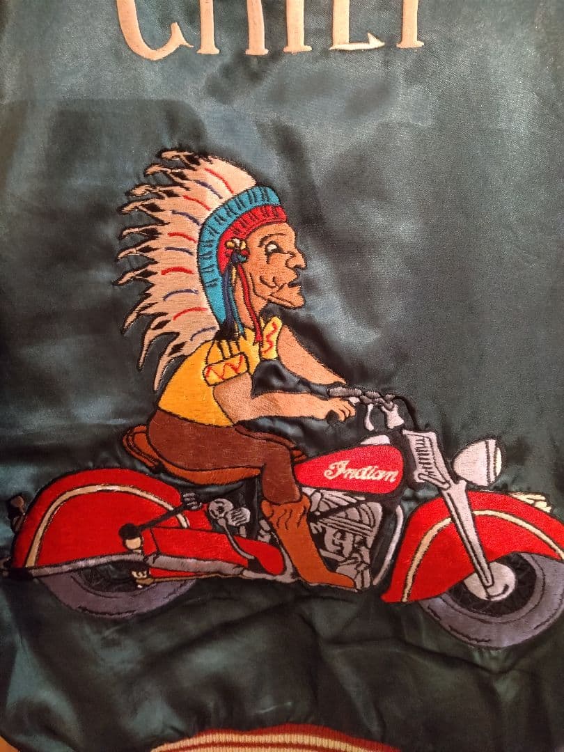 テーラー東洋スカジャン Ｌサイズ　虎　舞妓　龍　インディアン