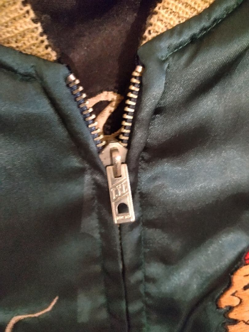 テーラー東洋スカジャン Ｌサイズ　虎　舞妓　龍　インディアン