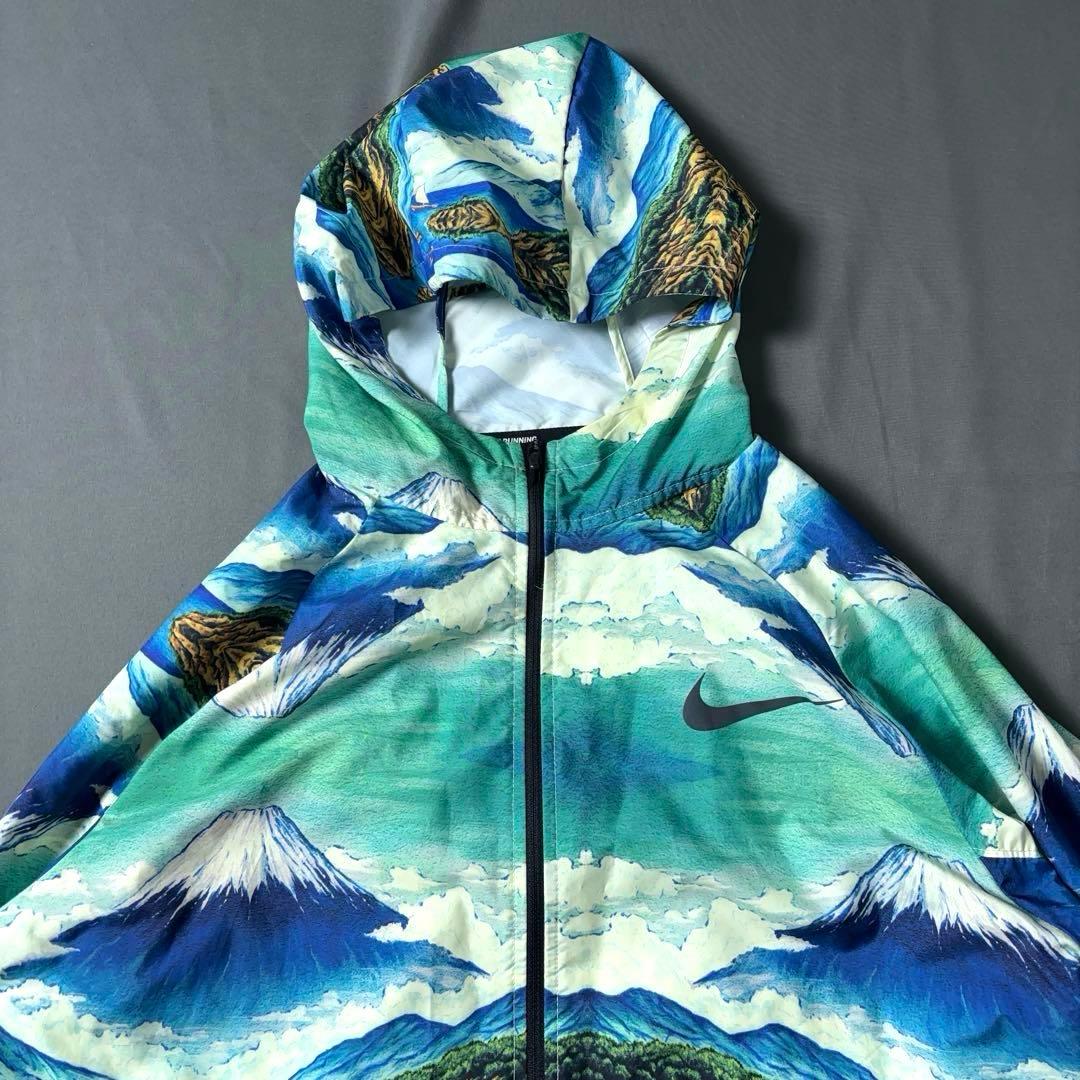 NIKE 東京マラソン 限定 ナイロンジャケット 富士山 総柄 和柄 ランニング